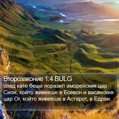 Второзаконие 1:4 BULG Bible Verse Image