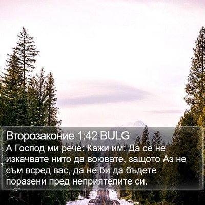 Второзаконие 1:42 BULG Bible Verse Image