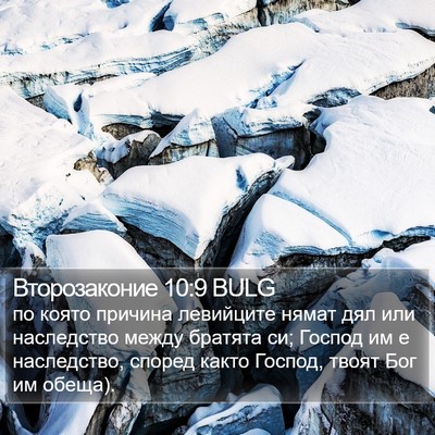 Второзаконие 10:9 BULG Bible Verse Image