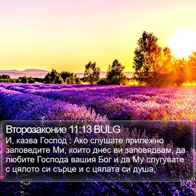 Второзаконие 11:13 BULG Bible Verse Image