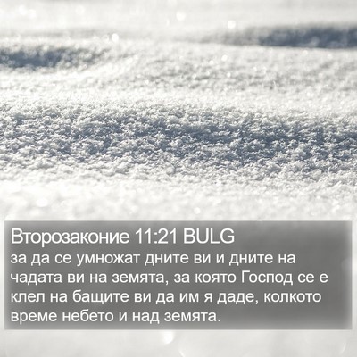 Второзаконие 11:21 BULG Bible Verse Image