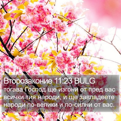 Второзаконие 11:23 BULG Bible Verse Image