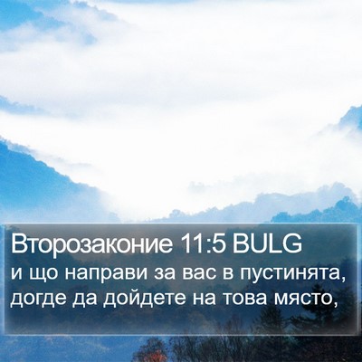 Второзаконие 11:5 BULG Bible Verse Image