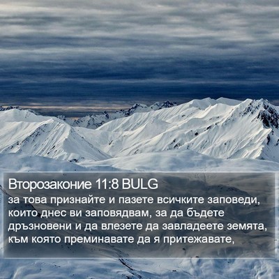 Второзаконие 11:8 BULG Bible Verse Image