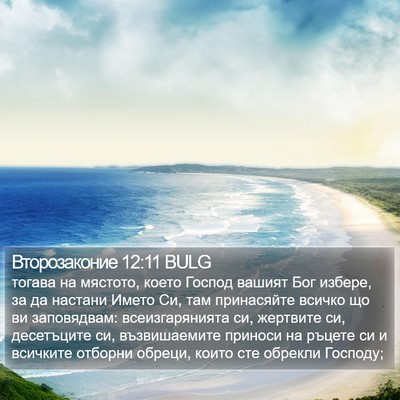 Второзаконие 12:11 BULG Bible Verse Image