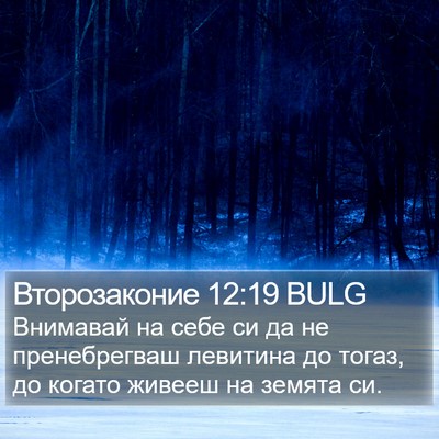 Второзаконие 12:19 BULG Bible Verse Image