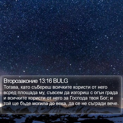 Второзаконие 13:16 BULG Bible Verse Image