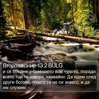 Второзаконие 13:2 BULG Bible Verse Image