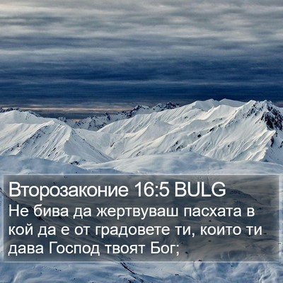 Второзаконие 16:5 BULG Bible Verse Image