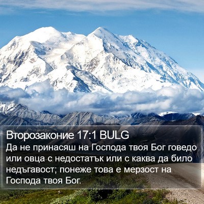 Второзаконие 17:1 BULG Bible Verse Image