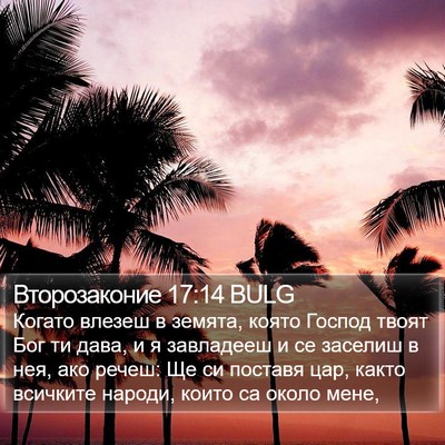 Второзаконие 17:14 BULG Bible Verse Image