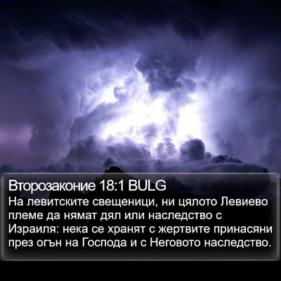 Второзаконие 18:1 BULG Bible Verse Image