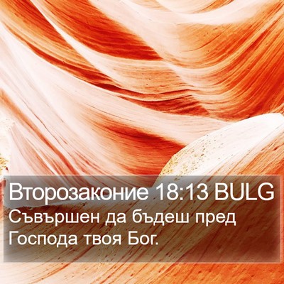 Второзаконие 18:13 BULG Bible Verse Image