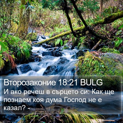 Второзаконие 18:21 BULG Bible Verse Image