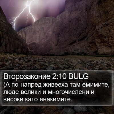 Второзаконие 2:10 BULG Bible Verse Image