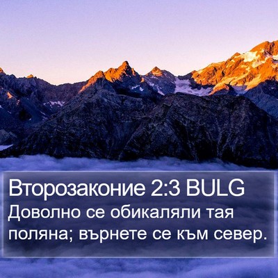 Второзаконие 2:3 BULG Bible Verse Image