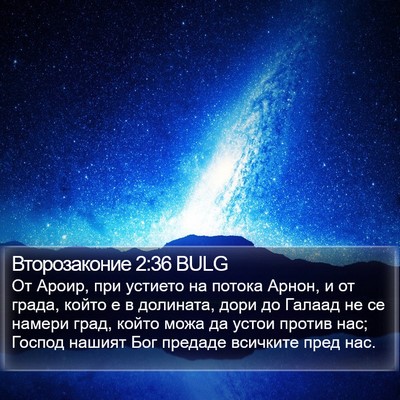 Второзаконие 2:36 BULG Bible Verse Image