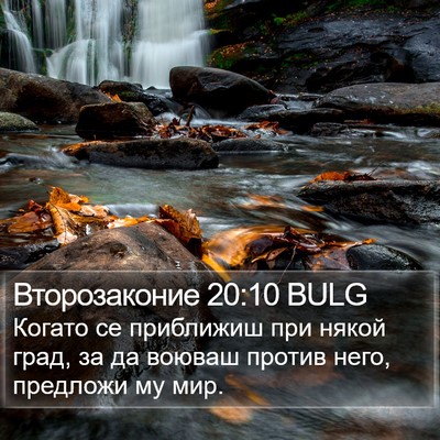 Второзаконие 20:10 BULG Bible Verse Image