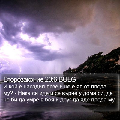 Второзаконие 20:6 BULG Bible Verse Image