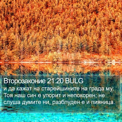 Второзаконие 21:20 BULG Bible Verse Image