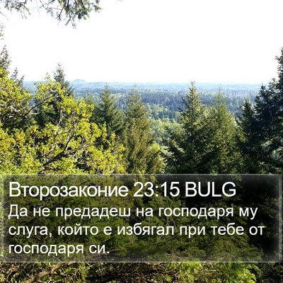 Второзаконие 23:15 BULG Bible Verse Image