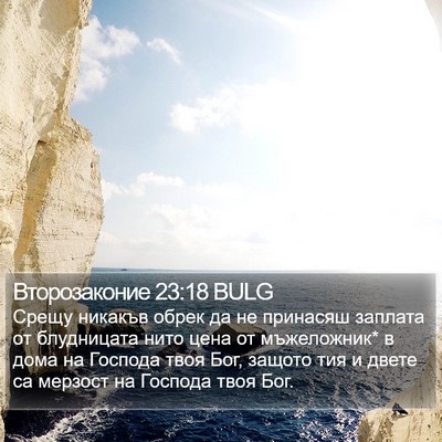 Второзаконие 23:18 BULG Bible Verse Image