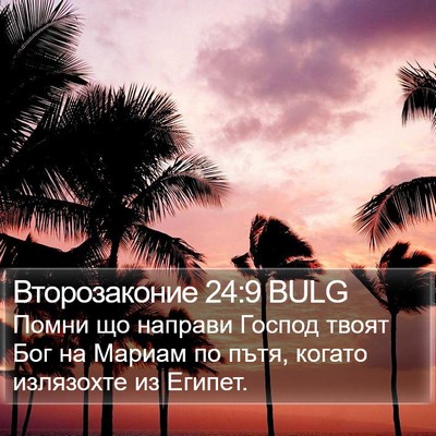 Второзаконие 24:9 BULG Bible Verse Image