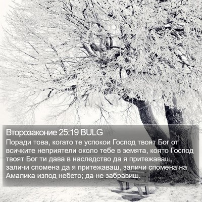 Второзаконие 25:19 BULG Bible Verse Image