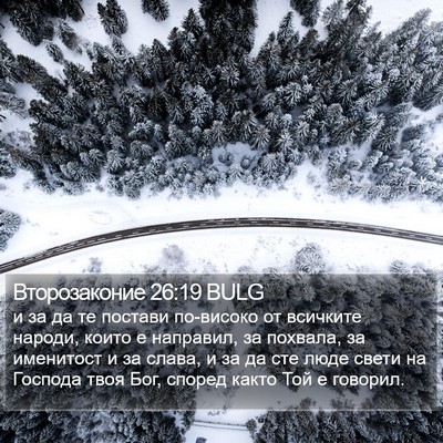 Второзаконие 26:19 BULG Bible Verse Image