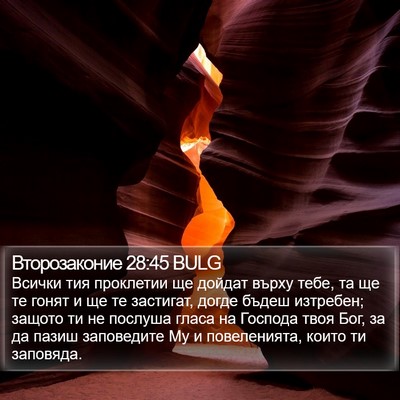 Второзаконие 28:45 BULG Bible Verse Image