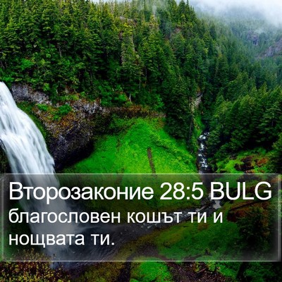 Второзаконие 28:5 BULG Bible Verse Image
