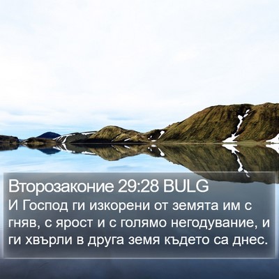 Второзаконие 29:28 BULG Bible Verse Image