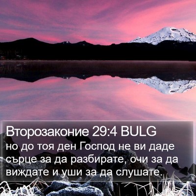 Второзаконие 29:4 BULG Bible Verse Image