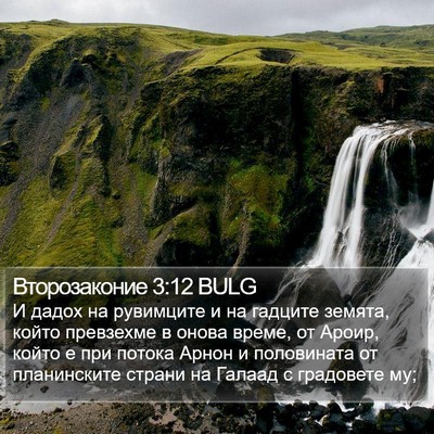 Второзаконие 3:12 BULG Bible Verse Image