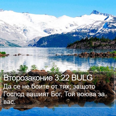 Второзаконие 3:22 BULG Bible Verse Image
