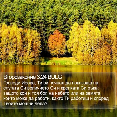 Второзаконие 3:24 BULG Bible Verse Image