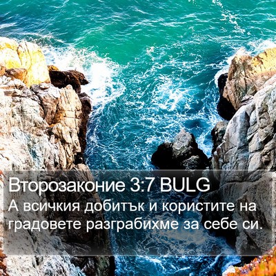 Второзаконие 3:7 BULG Bible Verse Image