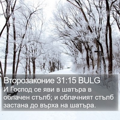 Второзаконие 31:15 BULG Bible Verse Image