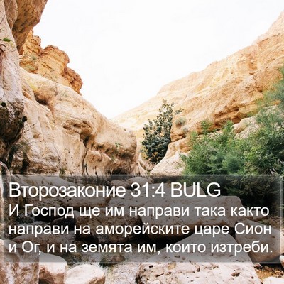 Второзаконие 31:4 BULG Bible Verse Image