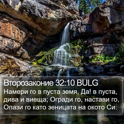 Второзаконие 32:10 BULG Bible Verse Image