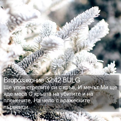 Второзаконие 32:42 BULG Bible Verse Image