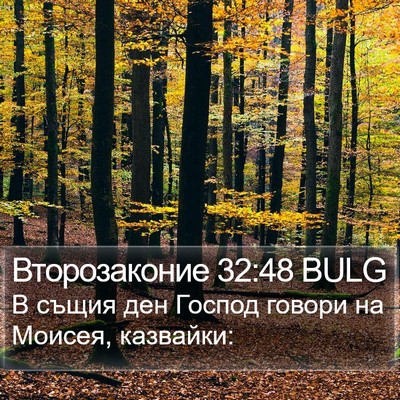 Второзаконие 32:48 BULG Bible Verse Image