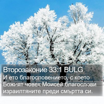 Второзаконие 33:1 BULG Bible Verse Image