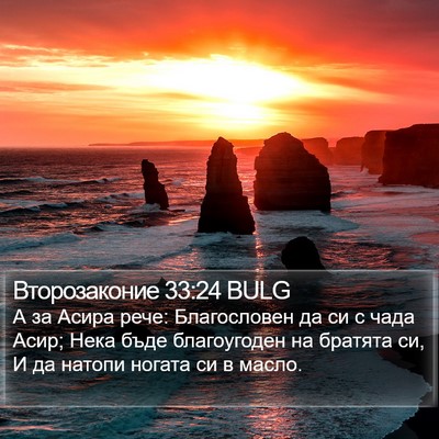 Второзаконие 33:24 BULG Bible Verse Image