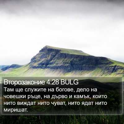 Второзаконие 4:28 BULG Bible Verse Image