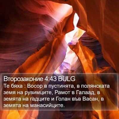 Второзаконие 4:43 BULG Bible Verse Image