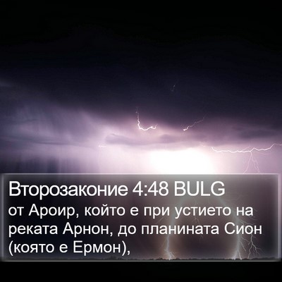 Второзаконие 4:48 BULG Bible Verse Image