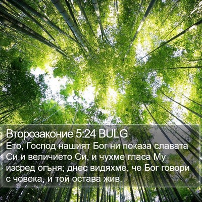 Второзаконие 5:24 BULG Bible Verse Image