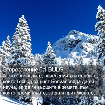 Второзаконие 6:1 BULG Bible Verse Image