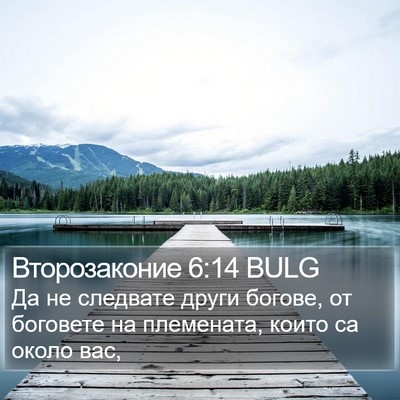 Второзаконие 6:14 BULG Bible Verse Image